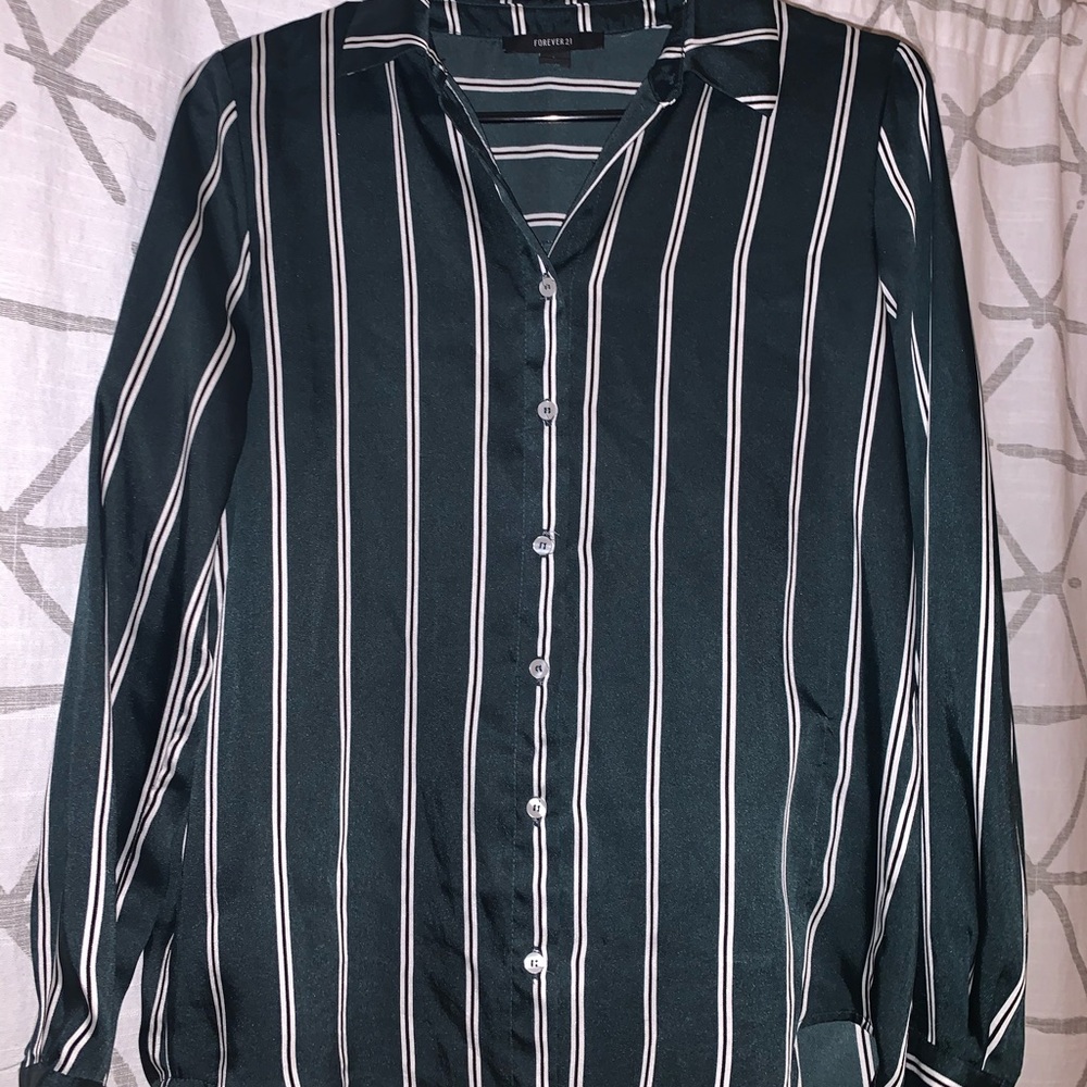 Satin button up